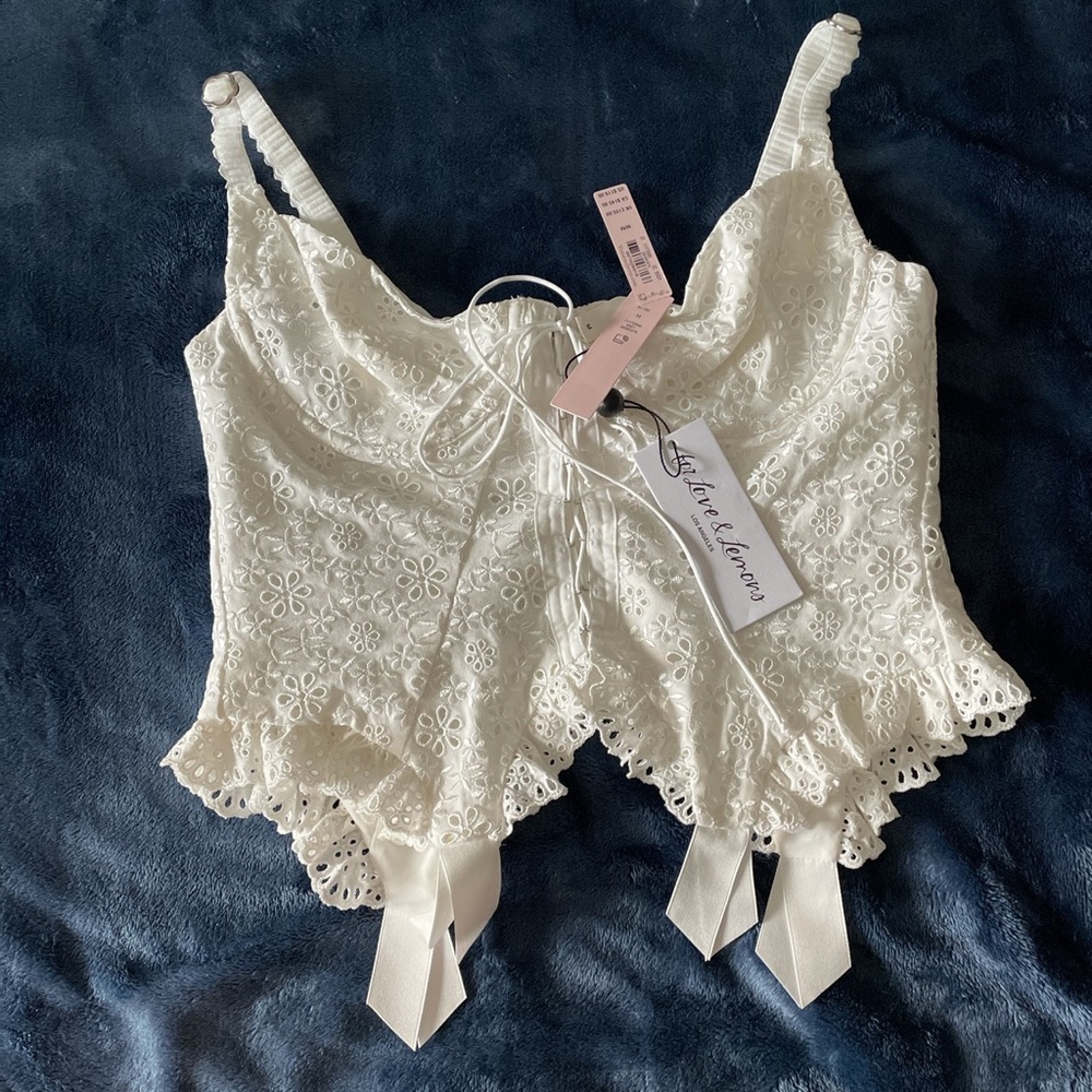 For Love and Lemons Sophie Eyelet Bustier